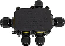 Коробка распределительная водонепроницаемая 5 выходов,450V, 140x100x36 с клеммой в комплекте картинка 